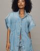 Pilcro Washed Cotton Blend Oversized Cape Jacket - 1