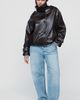 Pilcro Washed Faux-Leather Jacket - 9