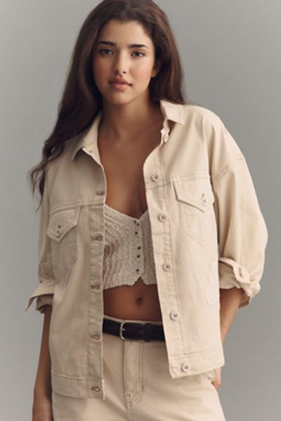 Pilcro Weston Embroidered Boyfriend Jacket by Pilcro