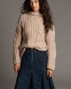 Pilcro Winona Fluted Denim Knee-Length Skirt - 2
