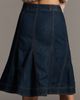 Pilcro Winona Fluted Denim Knee-Length Skirt - 5