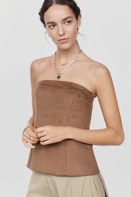 Pilcro Wool Blend Strapless Corset