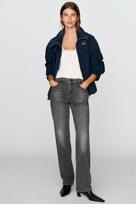 Pilcro Wren Mid Rise Straight Leg Jeans