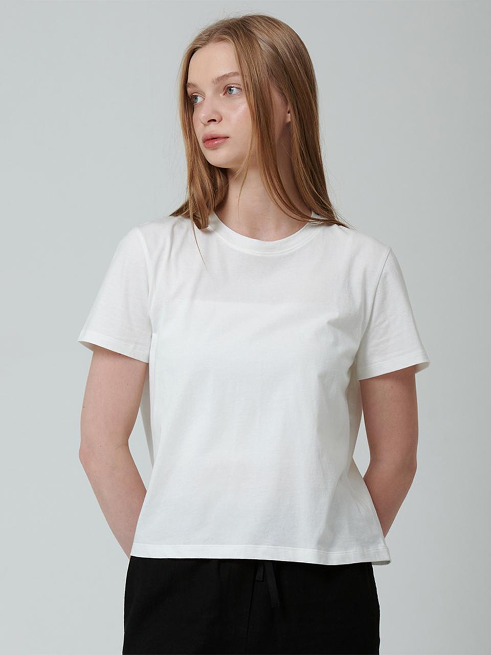 PINBLACK Essential Round Short Sleeve T-Shirt White