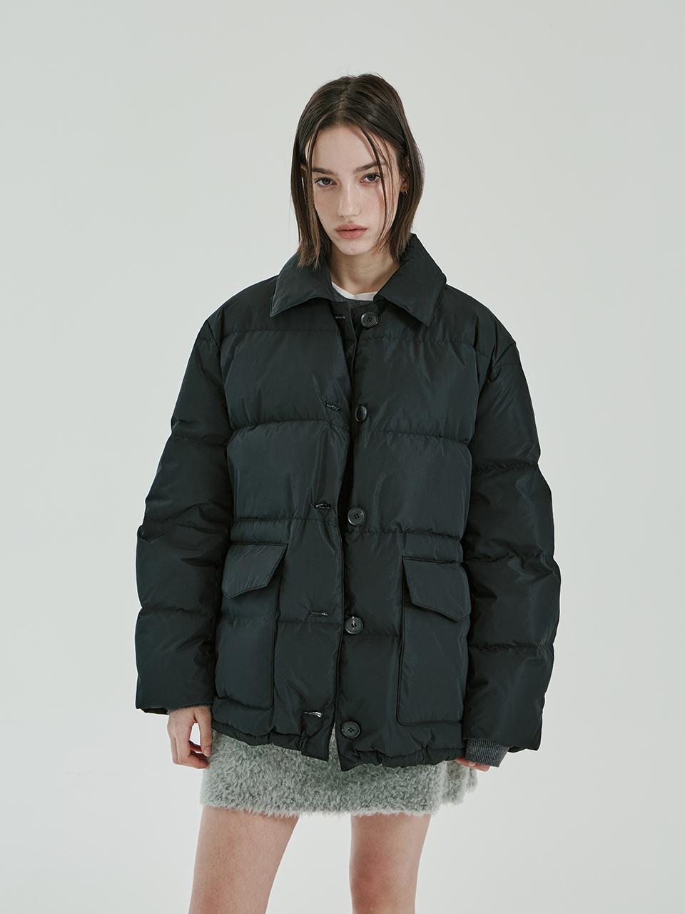 PINBLACK Flap stan collar down jumper