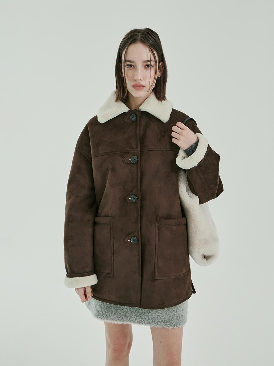 PINBLACK Stan Collar Suede Searing Jacket