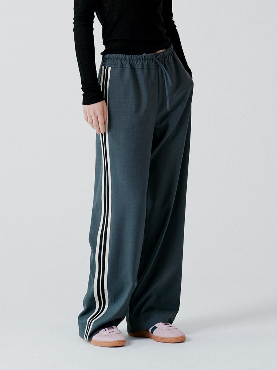 PINBLACK Track line straight pants