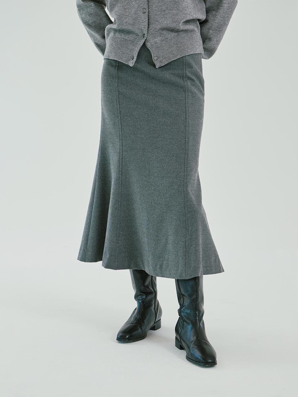 PINBLACK wool blend mermaid skirt