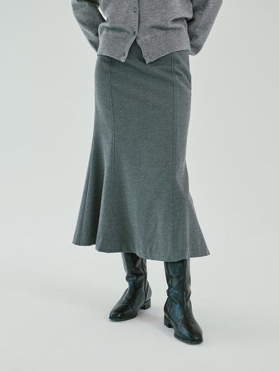 PINBLACK wool blend mermaid skirt
