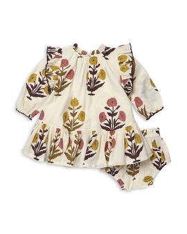 Pink Chicken Pink Chicken Girls' Amara Printed Cotton Dress Set