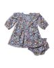 Pink Chicken Pink Chicken Girls' Everly Printed Ruffled Dress Set - 1