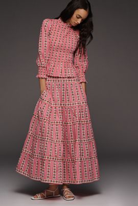 open lace back dress Pink City Prints Amour Dress Rainbow Zinnia / XXS