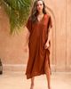 PINK HALEY PINK HALEY Gina Breezy Crinkle Kaftan Dress - 2