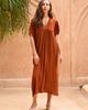PINK HALEY PINK HALEY Gina Breezy Crinkle Kaftan Dress - 3