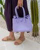 PINK HALEY PINK HALEY Zoe Recycled Plastic Woven Tote Small - Lavender - 3