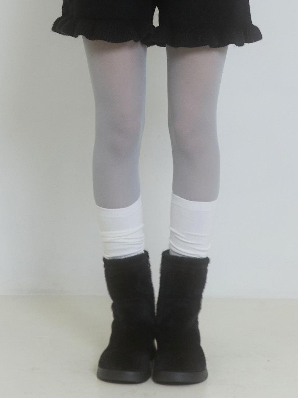 PINK PINEAPPLE [2EA 1SET] SOFT SHEER STOCKING GREY