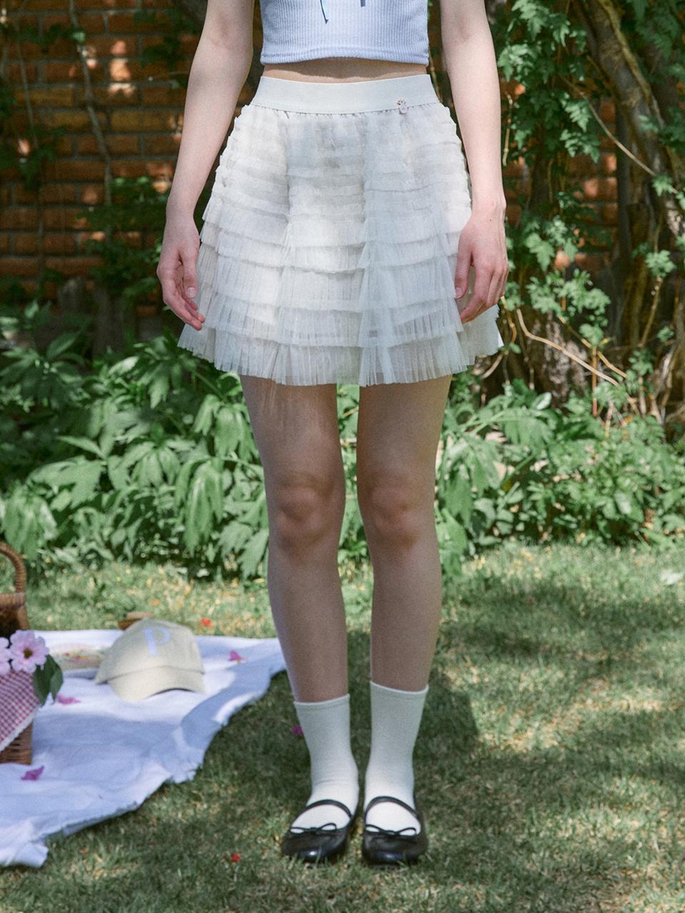 PINK PINEAPPLE Ballet Chiffon Skirt