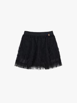 PINK PINEAPPLE Ballet Chiffon Skirt_Black
