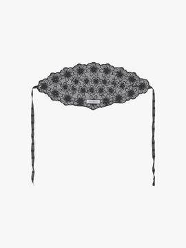 PINK PINEAPPLE DAISY GARDEN KERCHIEF [BLACK]