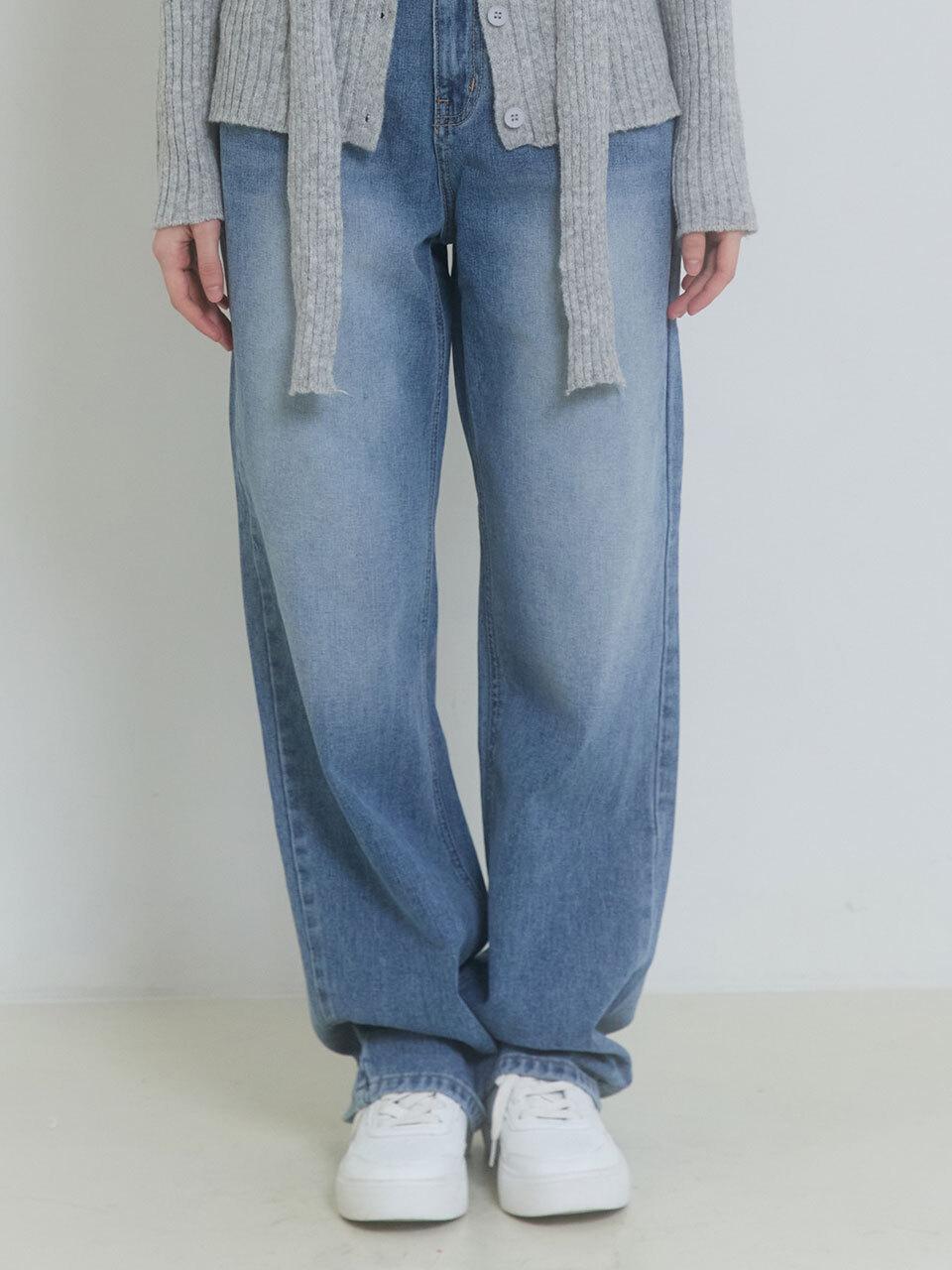 PINK PINEAPPLE DREAMY HAZE WIDE DENIM_INDIGO