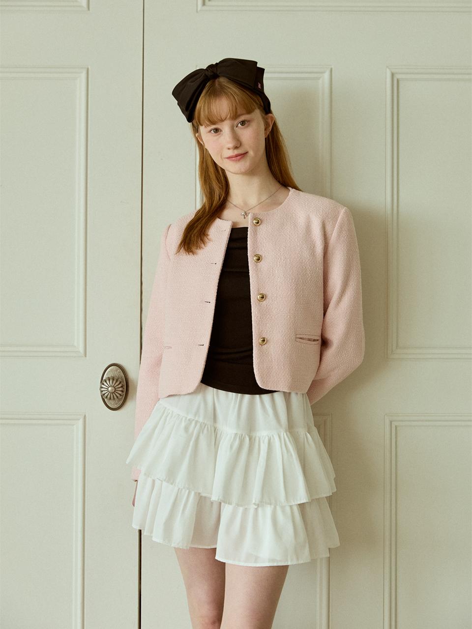 PINK PINEAPPLE FAIRY TIERED SKIRT PANTS