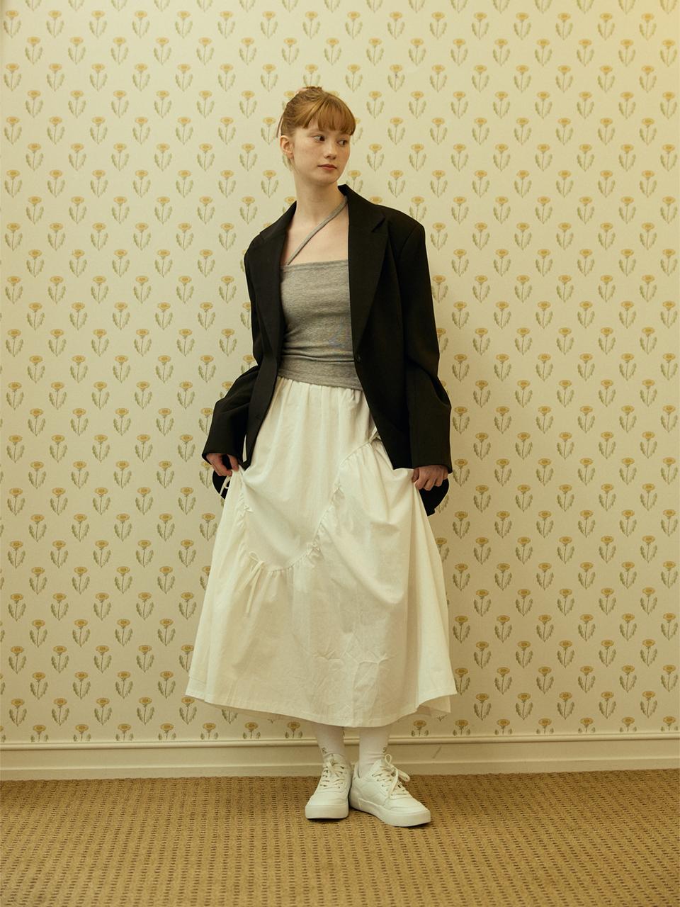 PINK PINEAPPLE FAIRY VOLUME SKIRT_WHITE