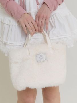 PINK PINEAPPLE FLUFFY FAIRY BAG_WHITE