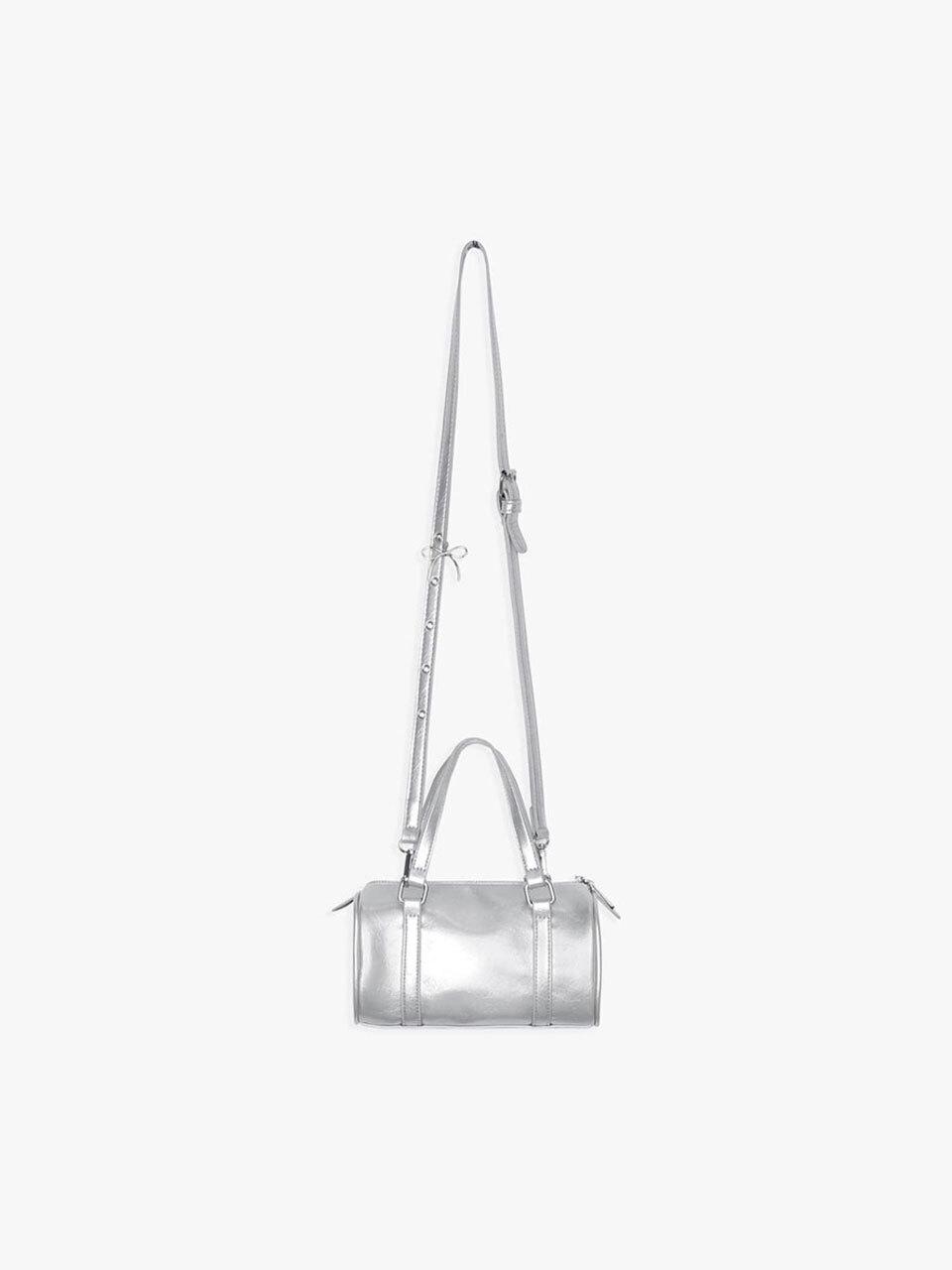 PINK PINEAPPLE GRITTY TUBE BAG_SILVER