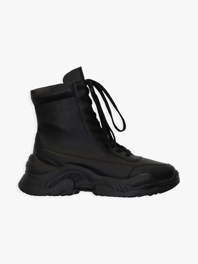 PINK PINEAPPLE LACE UP HIGH TOP SNEAKERS_BLACK