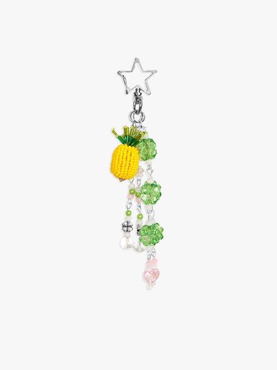 PINK PINEAPPLE LUCKY STAR KEYRING_MIX