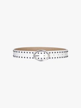 PINK PINEAPPLE OVAL BUCKLE BELT [WHITE]