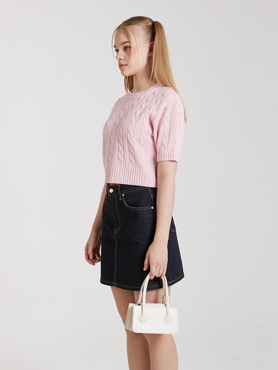 PINK PINEAPPLE Petite Squared Bag
