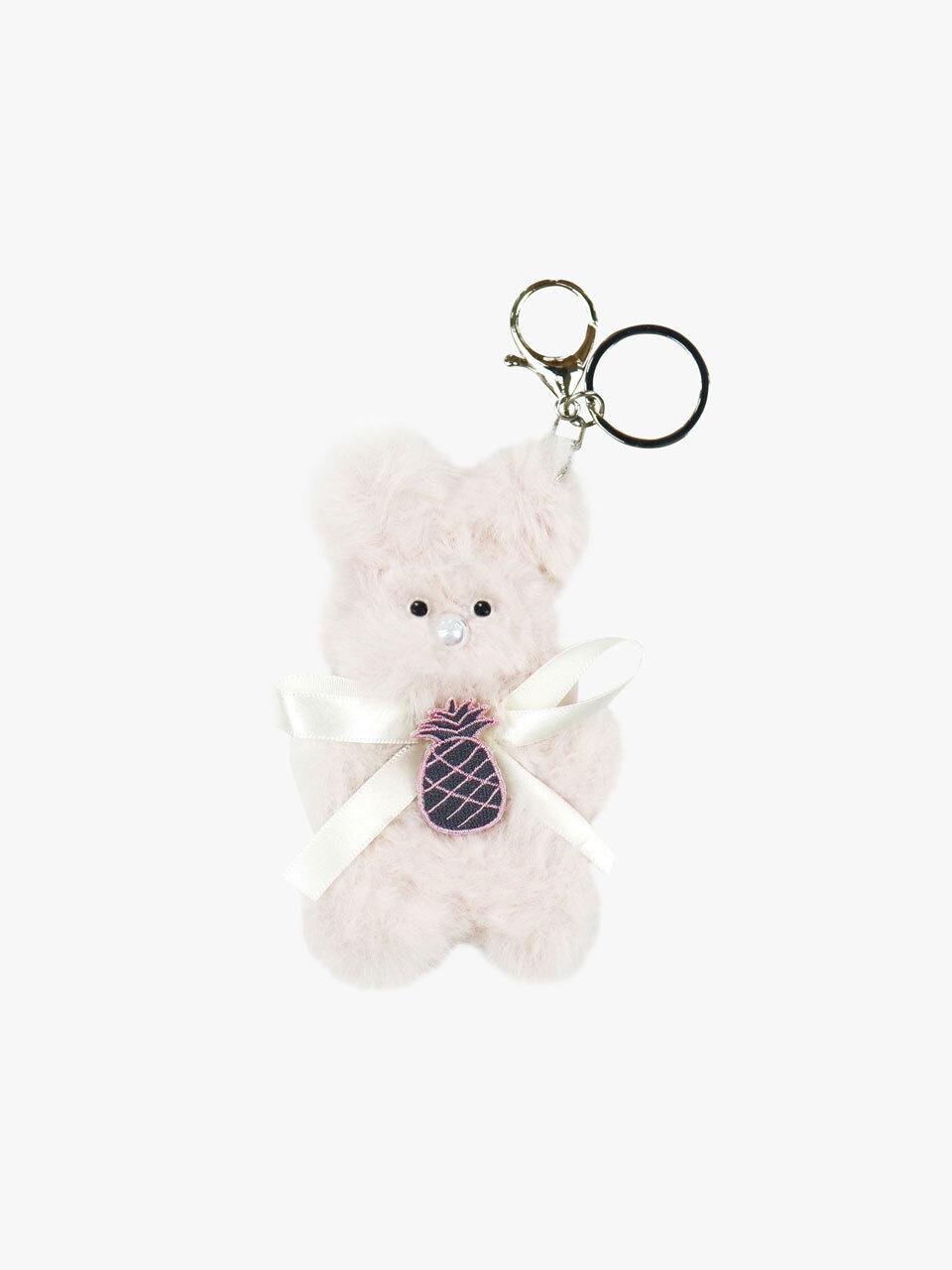 PINK PINEAPPLE Shiny Nose Keyring_Pink