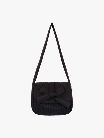 PINK PINEAPPLE SNOW CLOUD RIBBON BAG_BLACK