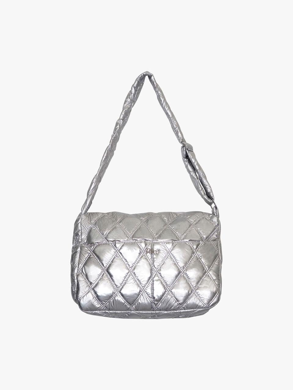 PINK PINEAPPLE SNOWBLOOM QUILTED BAG_SILVER