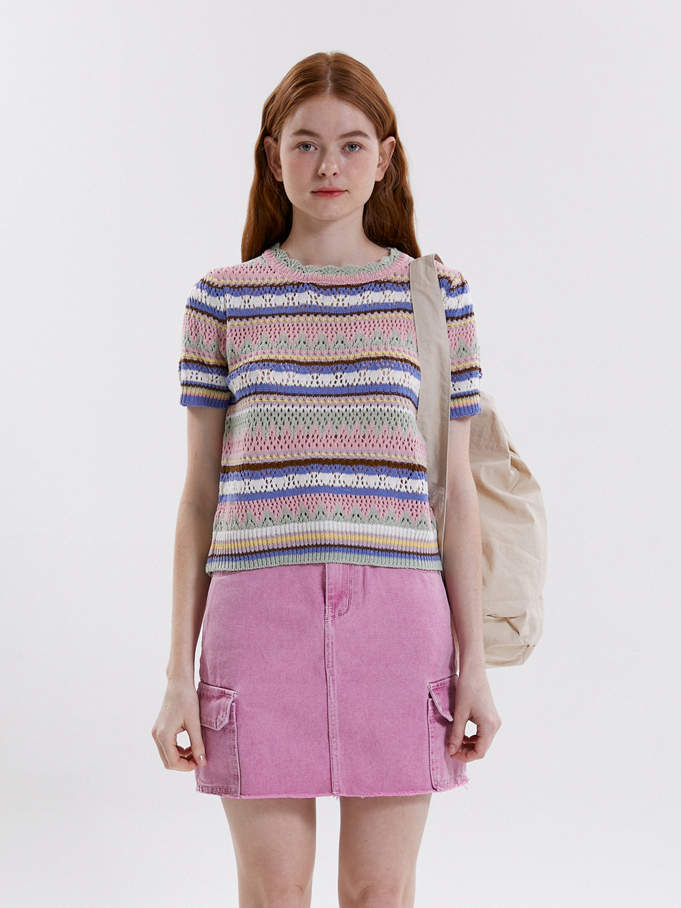 PINK PINEAPPLE String Backpack