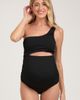PinkBlush PinkBlush Asymmetrical One Shoulder Side Cutout One-Piece Maternity Swimsuit - 1