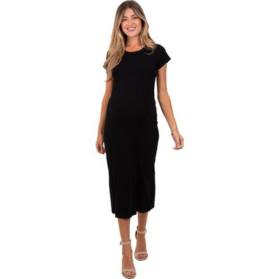 PinkBlush PinkBlush Basic Crewneck Midi Dress