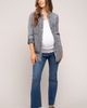 PinkBlush PinkBlush Blue Chambray Rolled Cuff Shirt - 1