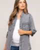 PinkBlush PinkBlush Blue Chambray Rolled Cuff Shirt - 3