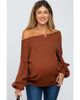PinkBlush PinkBlush Boat Neck Bubble Sleeve Sweater - 1