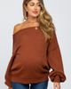 PinkBlush PinkBlush Boat Neck Bubble Sleeve Sweater - 2