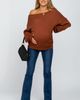 PinkBlush PinkBlush Boat Neck Bubble Sleeve Sweater - 5