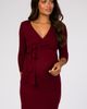 PinkBlush PinkBlush Brushed Knit Wrap Fitted Nursing Dress - 2