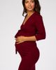PinkBlush PinkBlush Brushed Knit Wrap Fitted Nursing Dress - 3