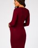 PinkBlush PinkBlush Brushed Knit Wrap Fitted Nursing Dress - 4