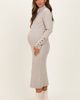 PinkBlush PinkBlush Button Sleeve Sweater Midi Dress - 2