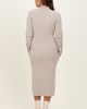 PinkBlush PinkBlush Button Sleeve Sweater Midi Dress - 4