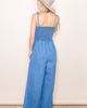 PinkBlush PinkBlush Chambray Shoulder Tie Smocked Jumpsuit - 4