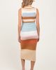 PinkBlush PinkBlush Colorblock Striped Knit Sleeveless Midi Dress - 3